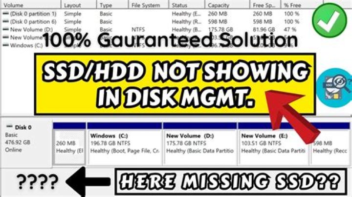 D Drive (Partition of SSD) not showing up in Windows 10, shows as unnamed in Disk Management, but is named in Registry Editor