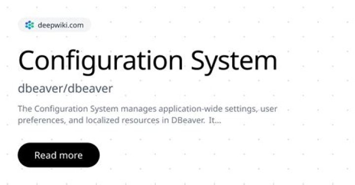 DBeaver configuration