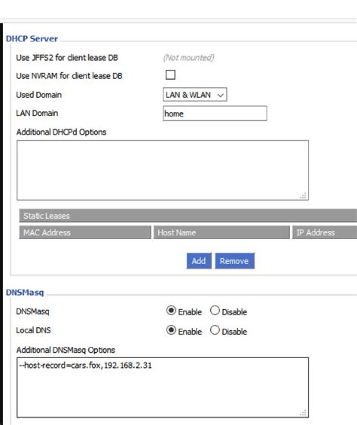 DD-wrt DNSMasq and Apache virtual hosts