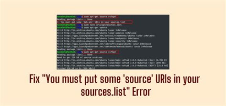 Debian WSL Error : You must put some 'source' URIs in your sources.list [closed]
