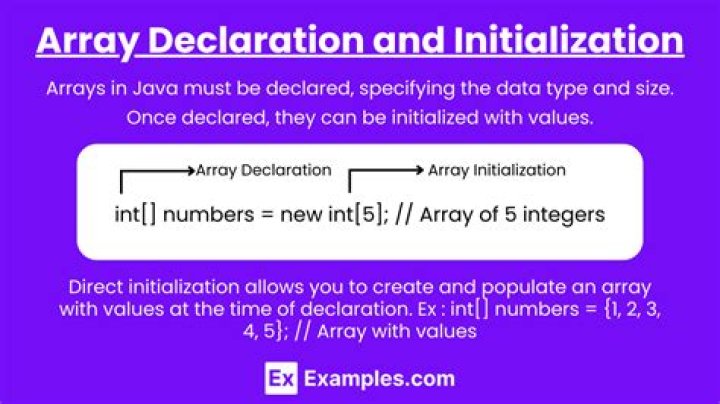 Declare an array but not define it?