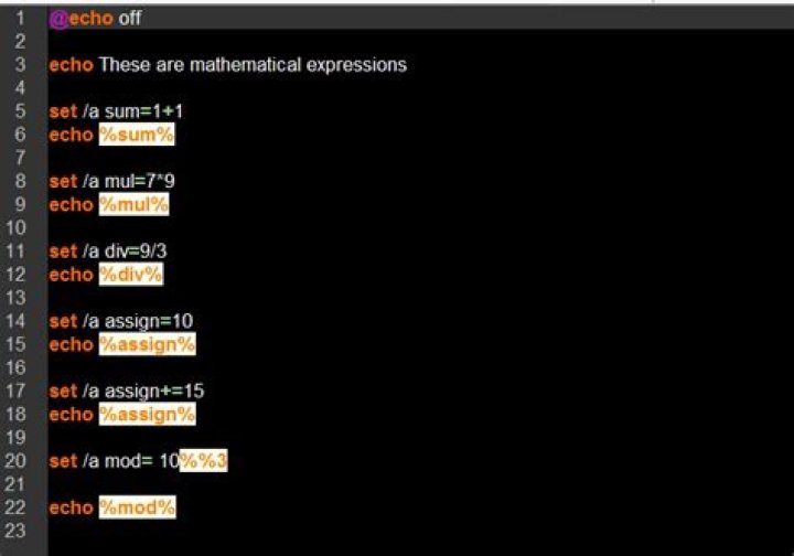 Defining and using a variable in batch file
