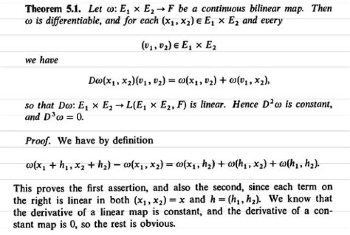 Definition of Bilinear maps.
