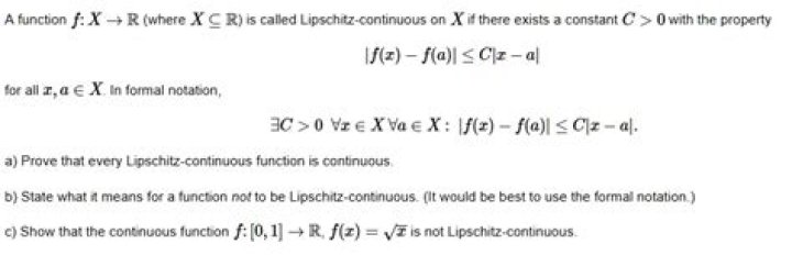 Definition of Lipschitz continuous function in the general case