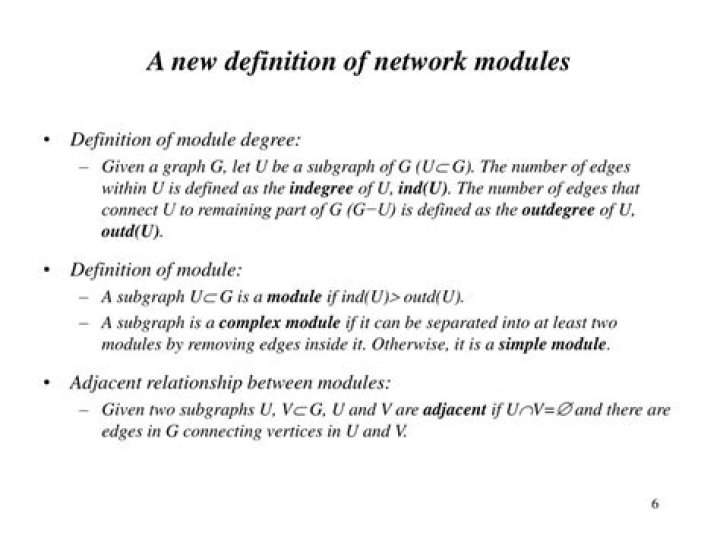 Definition of modules