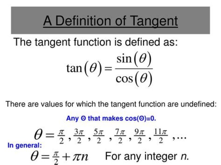 Definition of tangent