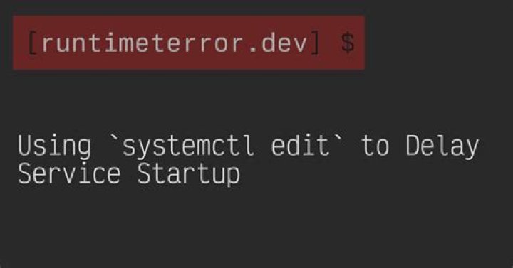 Delay startup service