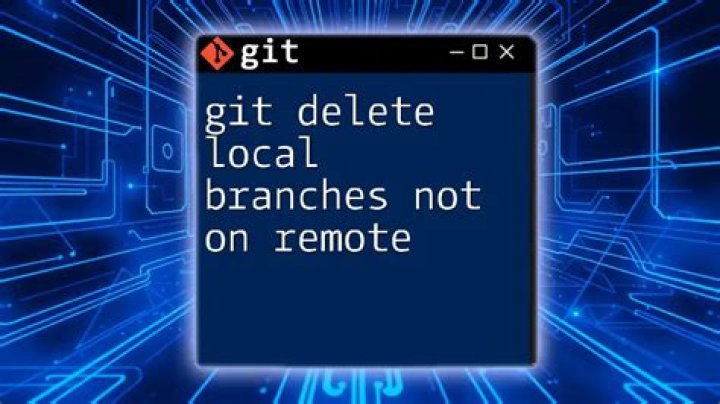 Delete all local git branches