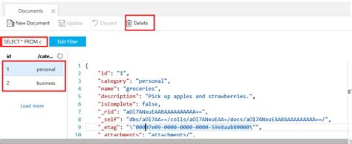 Delete all/multiple documents from Azure Cosmos DB through the portal