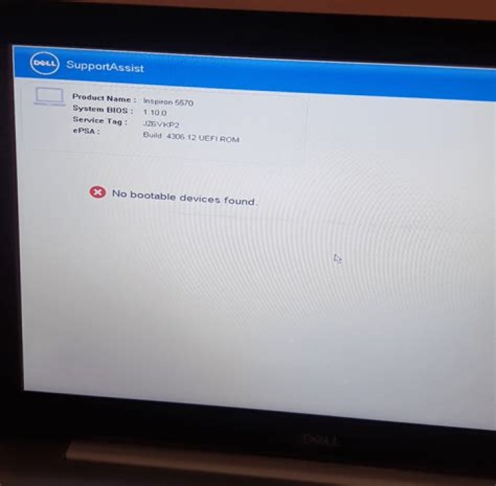 Dell laptop shuts down instead of rebooting