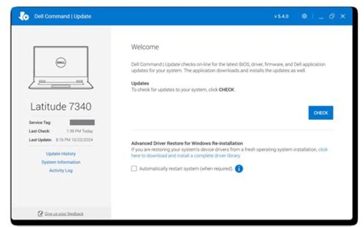 DELL Precision 7530 BIOS update problems on Ubuntu 18.04