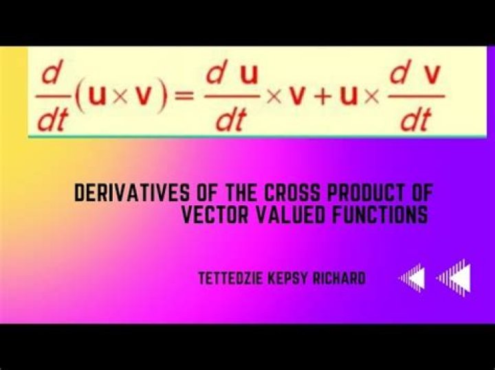 Derivative of cross-product of two vectors