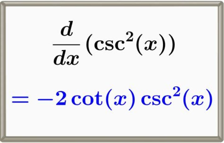 Derivative of $-\csc(2x)$