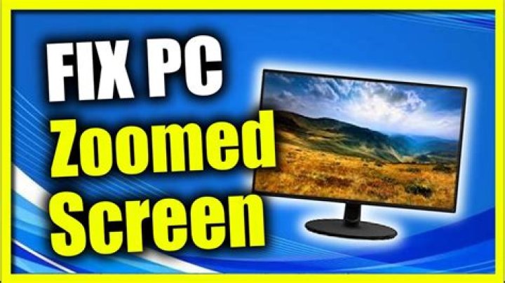 Desktop zoomed in after fresh install
