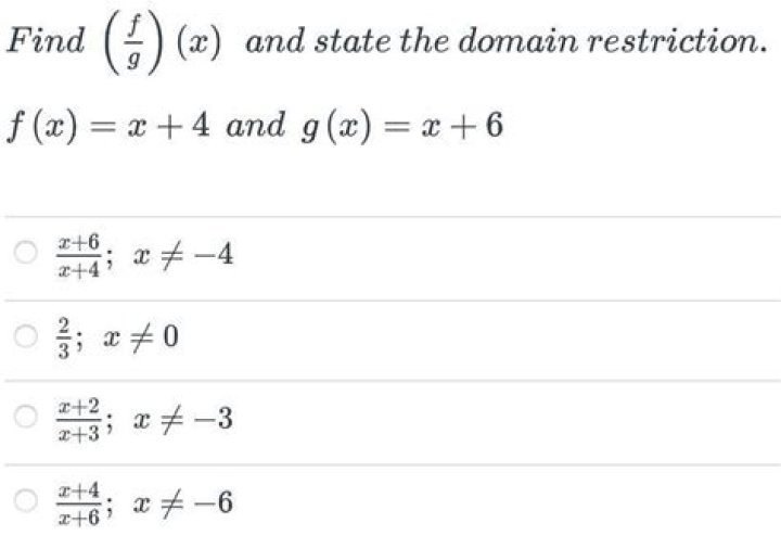 Determine $(f+g)(x)$ and state restrictions on the domain.