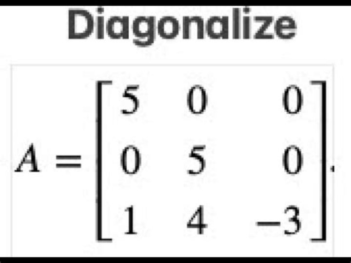 Diagonalizing a 3x3 matrix