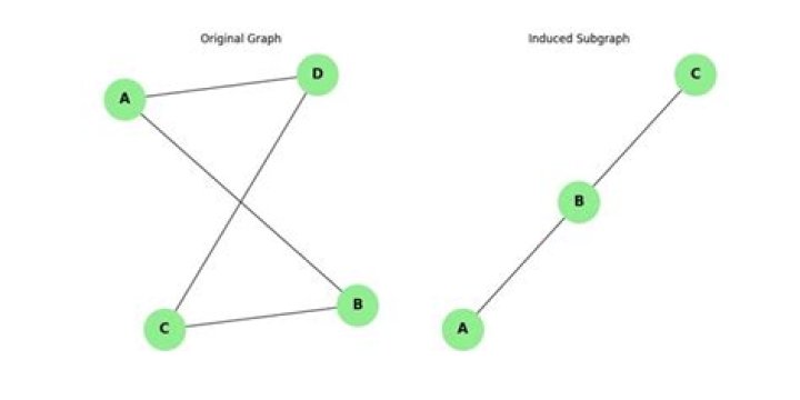 Difference between a sub graph and induced sub graph.