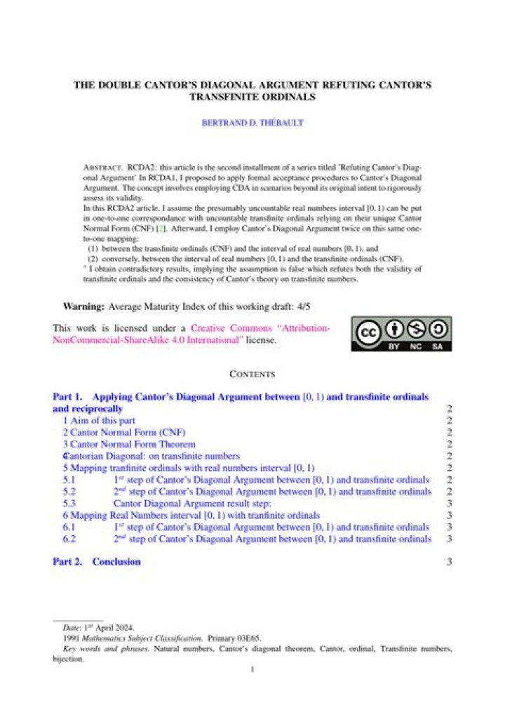 Difference Between Cantor's Ordinals and Von Neumann Ordinals?
