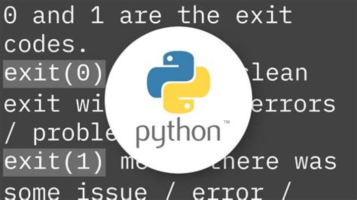 Difference between exit(0) and exit(1) in Python