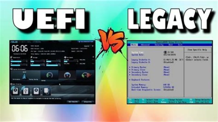 Difference between Legacy BIOS and UEFI