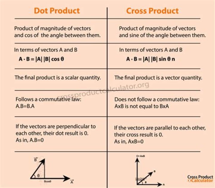 Difference between multiplication, dot product, and cross product symbols
