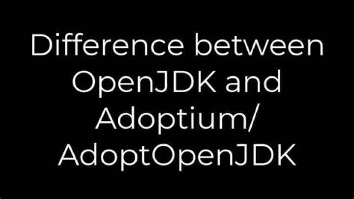 Difference between OpenJDK and Adoptium/AdoptOpenJDK