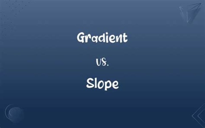 Difference between Slope and Gradient