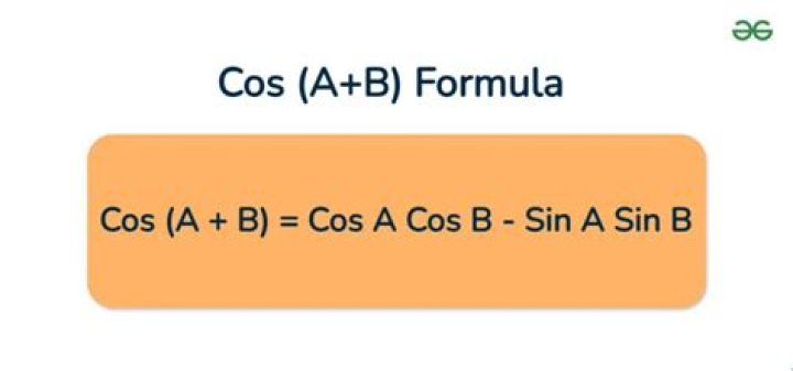 Difference formula for Cos(B-A) ? - Trig