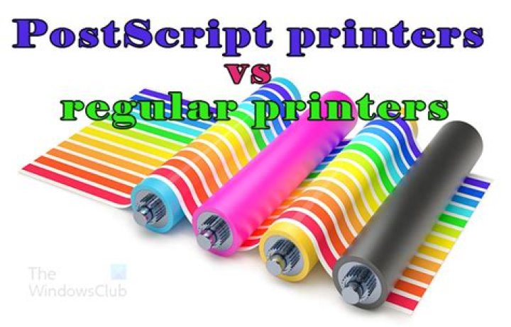 Differences between PostScript printing and printing using manufacturer driver