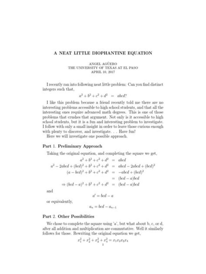 Diophantine equation $a^2+b^2=c^2+d^2$