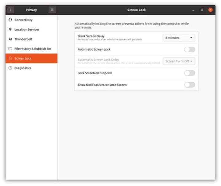 Disable login after blank screen Ubuntu 20.04
