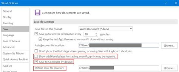 Disable OneDrive handling in Word