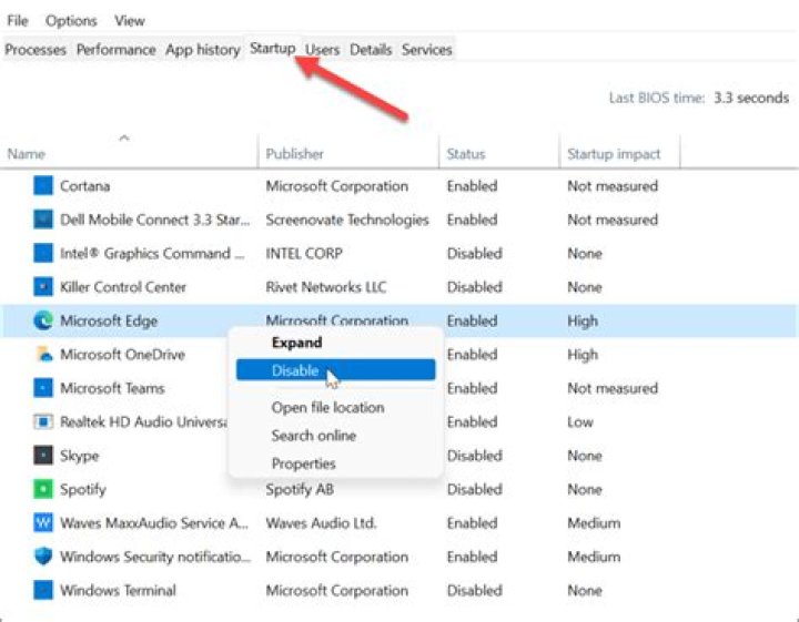 Disable Start-Up Applications