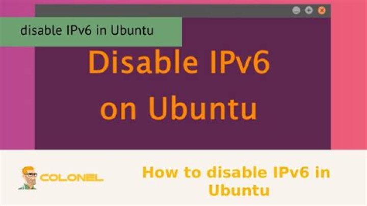 Disabling IPv6 in Ubuntu Server 18.04