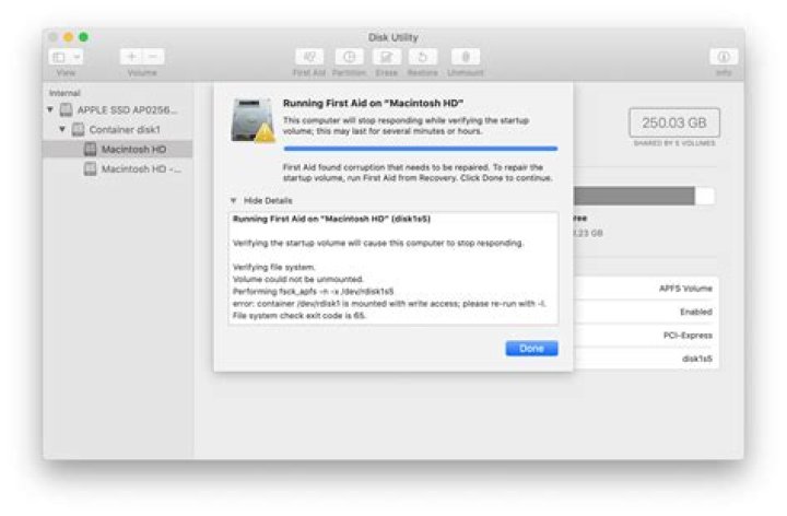 Disk Utility shows different storage usage, recovery could not offer a solution