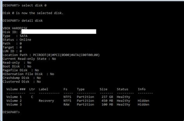 DiskToVhd generated VHD is not bootable