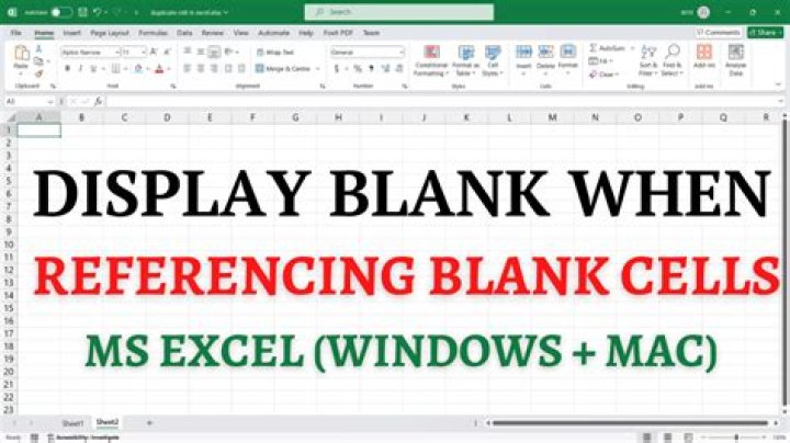 Display Blank when Referencing Blank Cell in Excel 2010