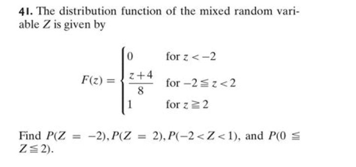 Distribution of mixed random variable