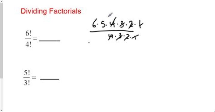Dividing factorials