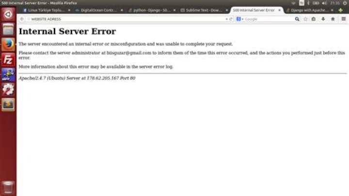 Django - 500 INTERNAL SERVER ERROR