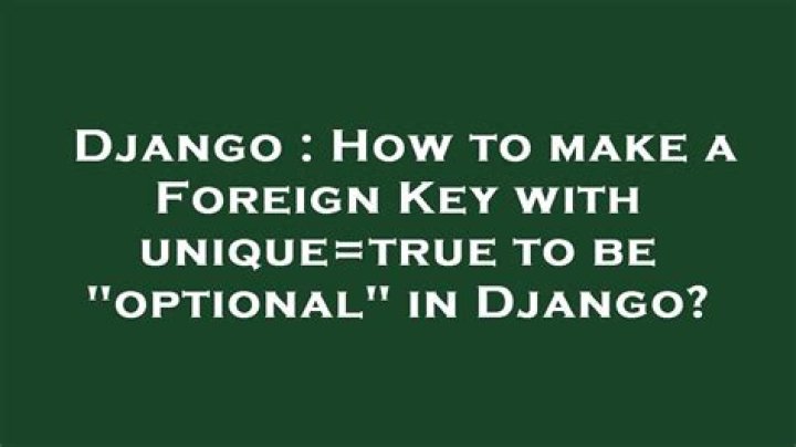 Django Unique Together (with foreign keys)