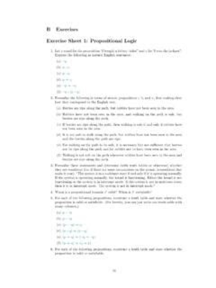 DMA7th 1.1 Propositional Logic - Exercise 2