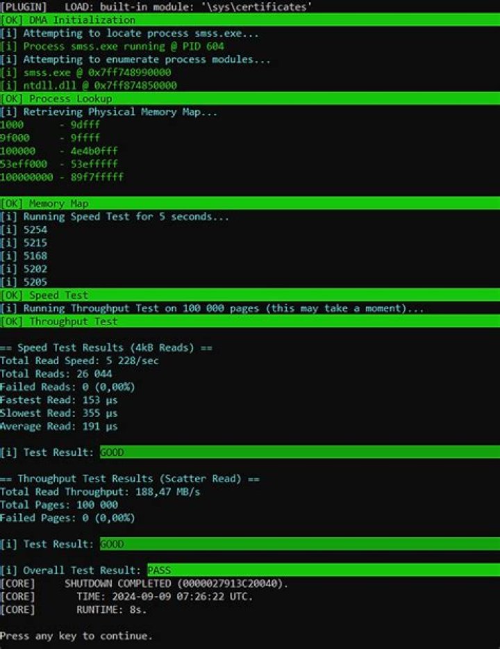 dmatest.ko - how use it?