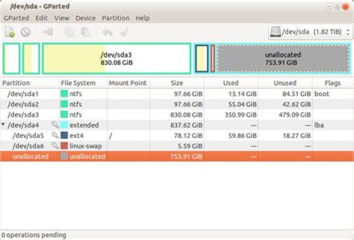 Do I have to move swap partition to the right side?