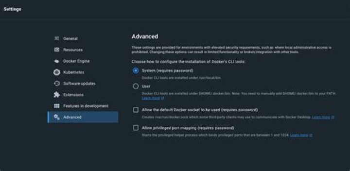 Docker command not found when running on Mac