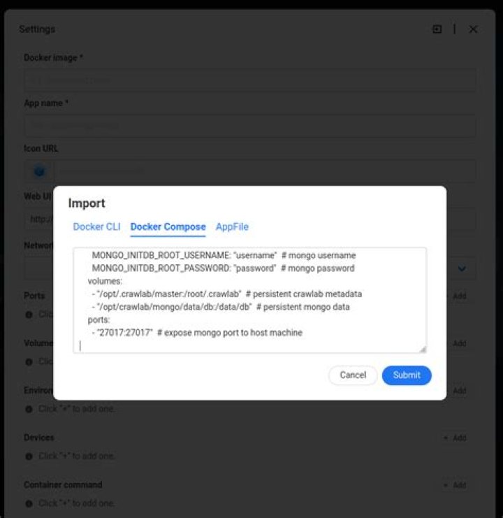 Docker-compose, installed with Snap, gives error on YML file