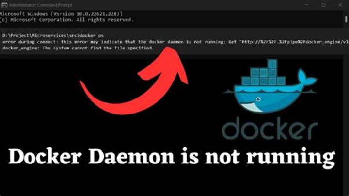 Docker daemon is not running