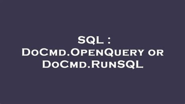 DoCmd.OpenQuery or DoCmd.RunSQL