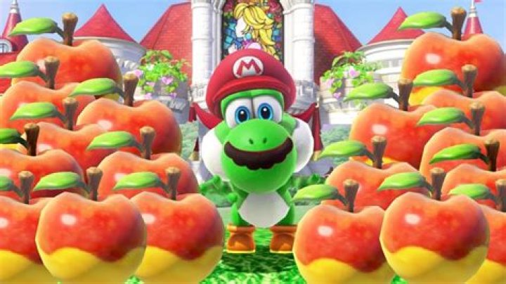 Does Yoshi eating apples do anything?
