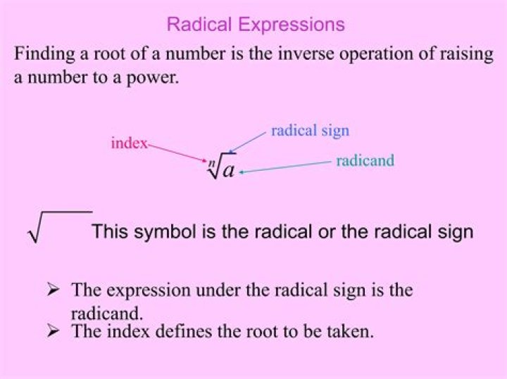 Domain for index of Radical Sign